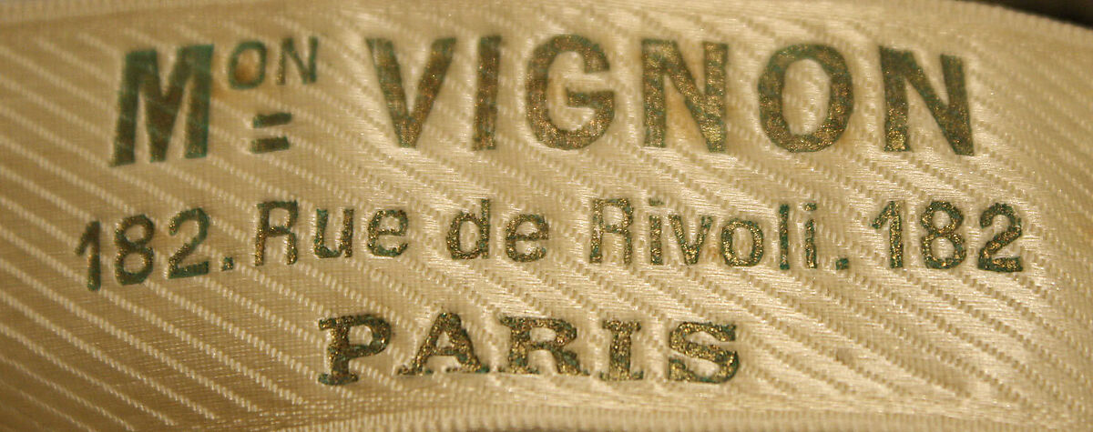 Dinner dress, Maison Vignon (French, active ca. 1850–ca. 1910), silk, cotton, French