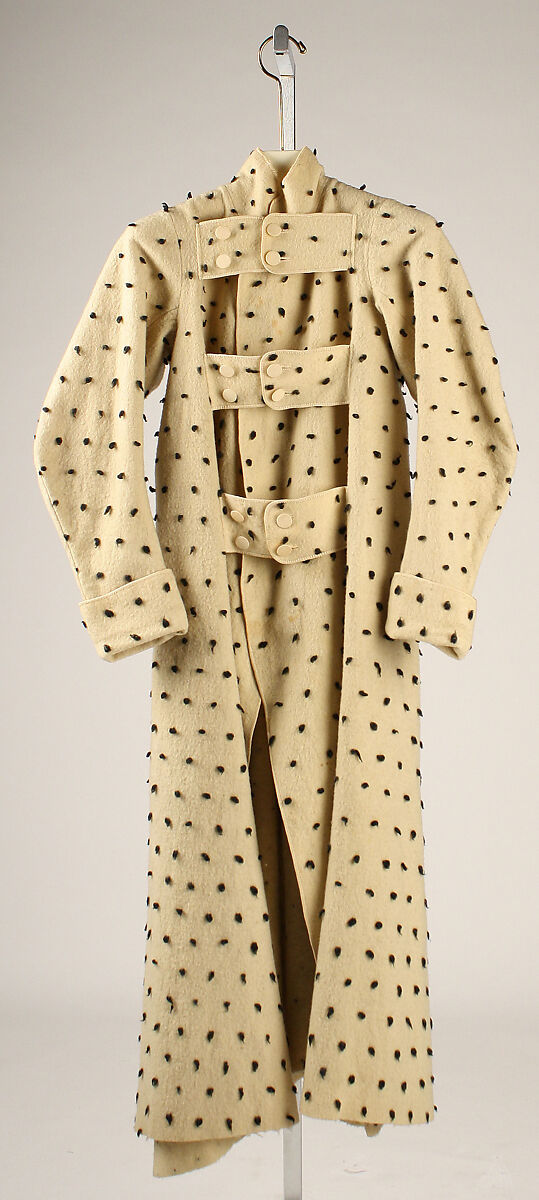 Dressing gown, cotton, British
