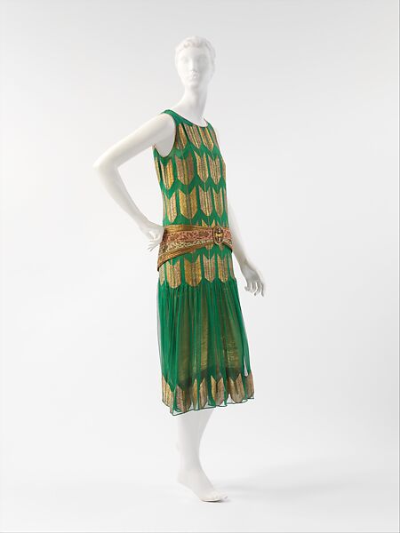 "Arrow of Gold", Paul Poiret (French, Paris 1879–1944 Paris), silk, metallic thread, French