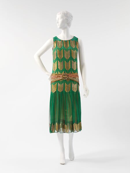 "Arrow of Gold", Paul Poiret  French, silk, metallic thread, French