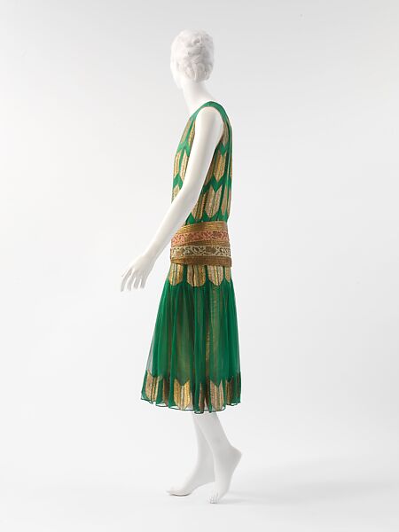 "Arrow of Gold", Paul Poiret (French, Paris 1879–1944 Paris), silk, metallic thread, French