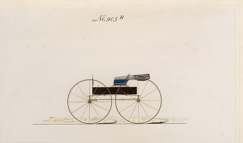 Album of 29 presentation drawings of various types of carriages