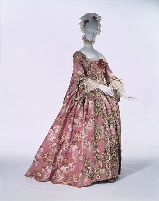 Robe à la française, silk, French