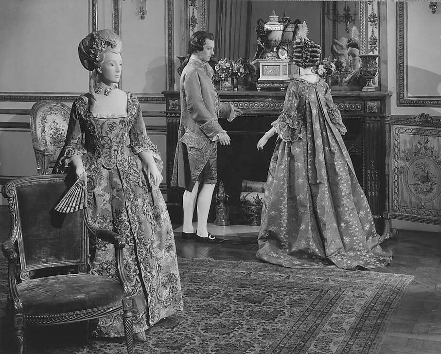 Robe à la française, silk, French