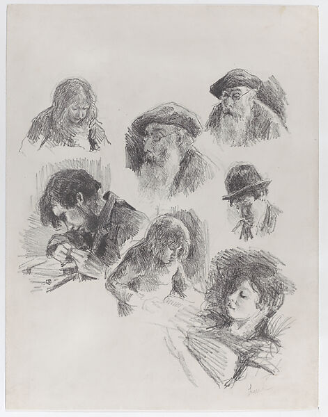 The Pissarro Family, Maximilien Luce (French, Paris 1858–1941 Paris), Lithograph 