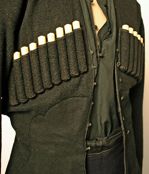 Ensemble, Wool, silk, leather, fur