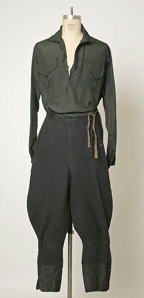 Ensemble, Wool, silk, leather, fur