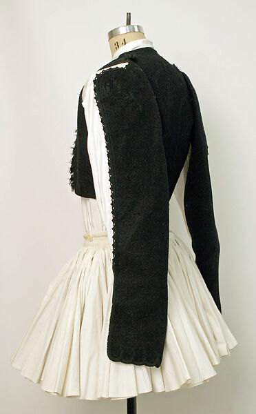 Shepherd's Traditional Costume, wool, cotton, Greek