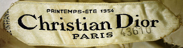 "Nuit Fraiche", House of Dior (French, founded 1946), silk, cotton, metallic thread, fur, French