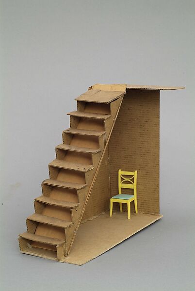 Dictionary for Building: Chair under Stairs, Siah Armajani (Iranian, Tehran 1939–2020 Minneapolis, Minnesota)