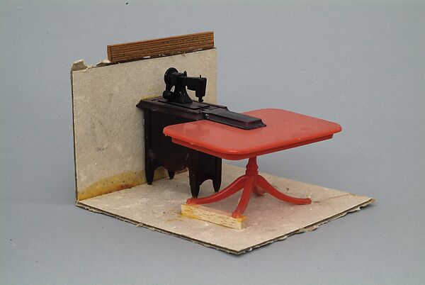 Dictionary for Building: Sewing Machine between Wall and Table, Siah Armajani (Iranian, Tehran 1939–2020 Minneapolis, Minnesota) 