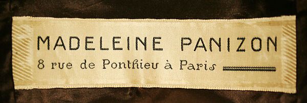 Hat, Madeleine Panizon (French), silk, French