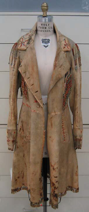 Coat, leather, probably American