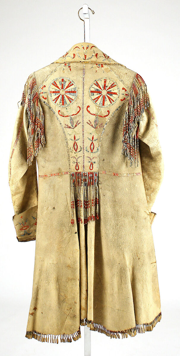 Coat, leather, probably American