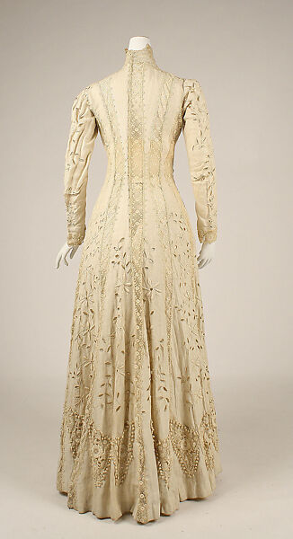 Ensemble, linen, silk, American or European