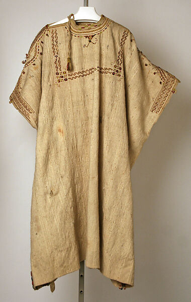 Robe, Wool, silk; embroidered