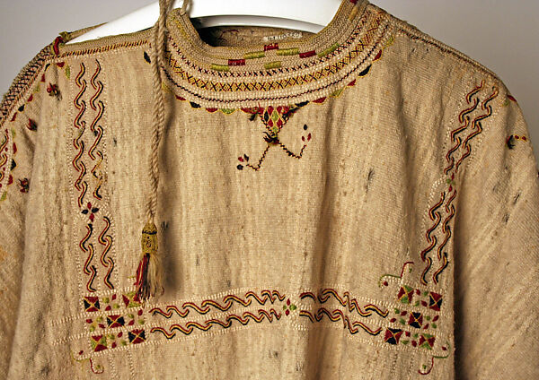 Robe, Wool, silk; embroidered