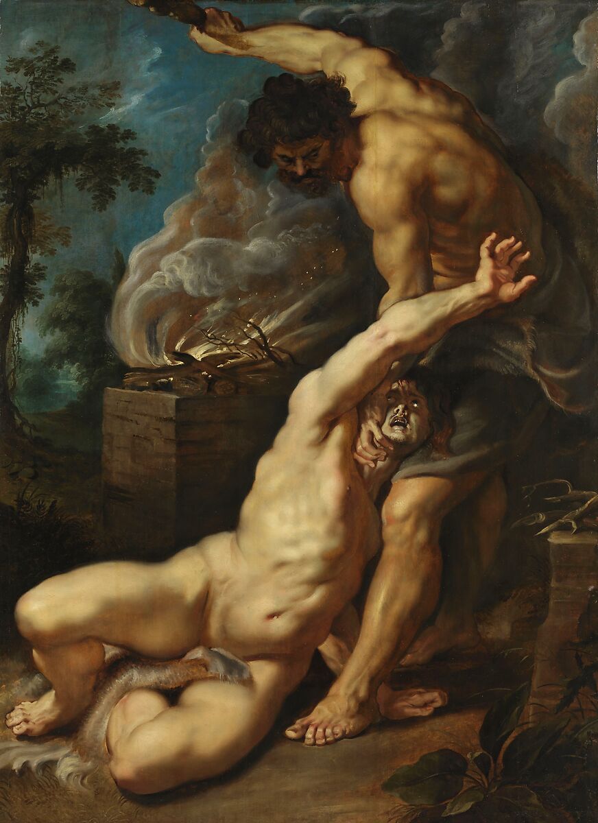 Cain Slaying Abel, Pier Francesco Mola (Italian, Coldrerio 1612–1666 Rome), Oil on canvas