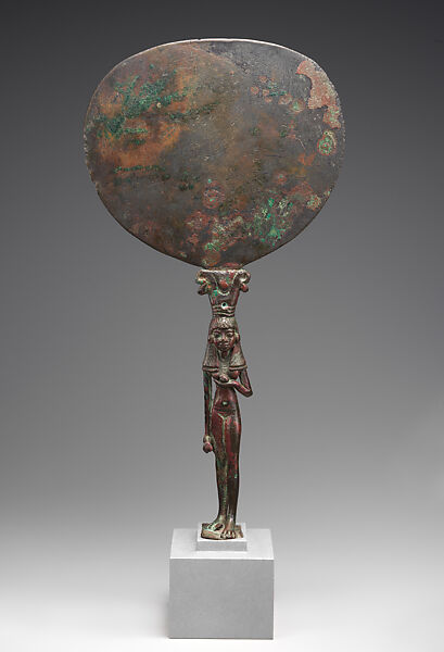 Caryatid Mirror Depicting a Young Girl, Leaded bronze