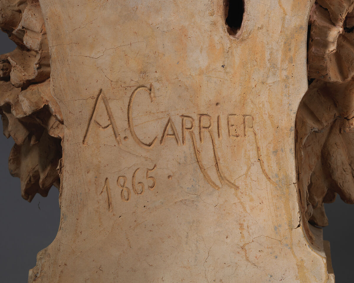 Gioachino Rossini (1792–1868), Albert-Ernest Carrier-Belleuse (French, Anizy-le-Château 1824–1887 Sèvres), Terracotta, French