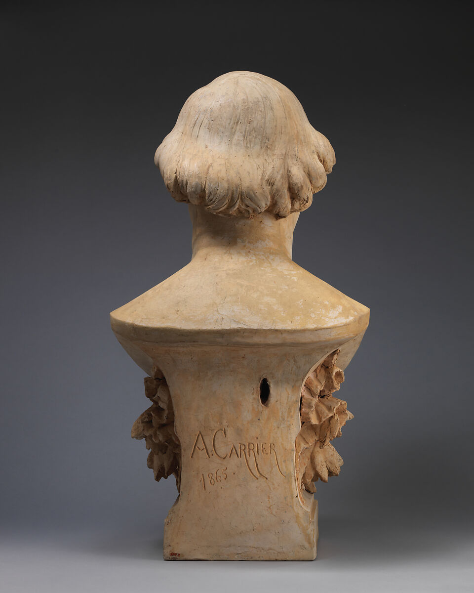 Gioachino Rossini (1792–1868), Albert-Ernest Carrier-Belleuse (French, Anizy-le-Château 1824–1887 Sèvres), Terracotta, French