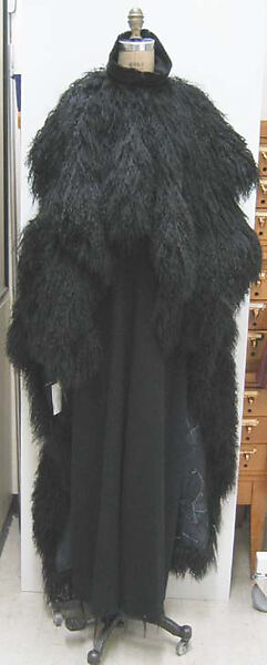 Ensemble, Ann Demeulemeester (Belgian, founded 1985), wool, fur, Belgian 