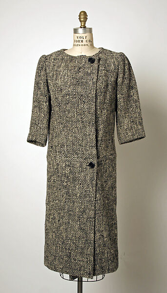 Coatdress, House of Balenciaga (French, founded 1937), wool, French 