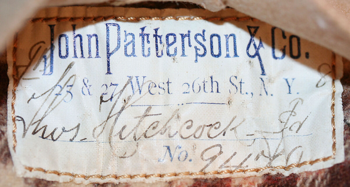 Coat, John Patterson &amp; Co. (American, founded 1852), wool, American