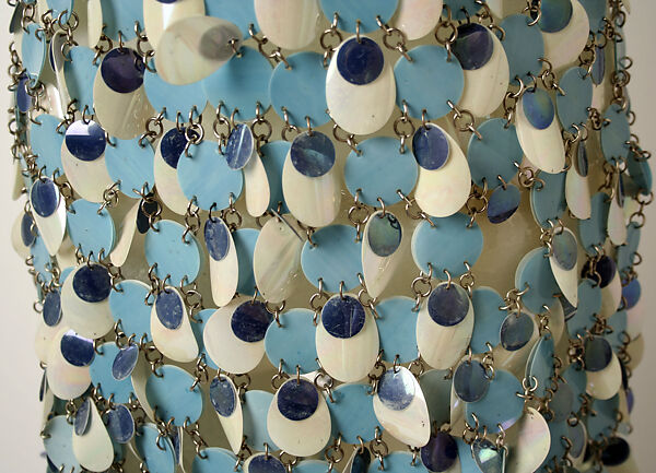 Evening dress, Paco Rabanne (French, born Spain 1934–2023), plastic, metal, French