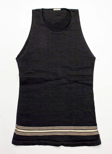 Two-piece bathing suit, wool, American