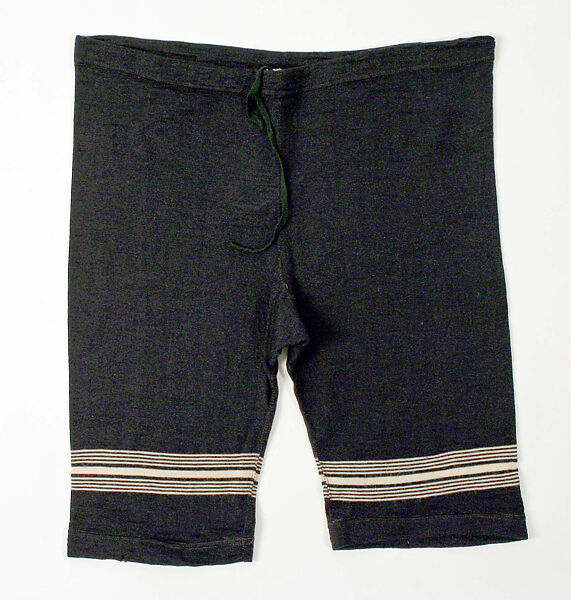 Two-piece bathing suit, wool, American