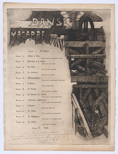 Table of contents for the 