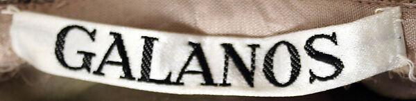 Evening dress, James Galanos (American, Philadelphia, Pennsylvania, 1924–2016 West Hollywood, California), silk, leather, American