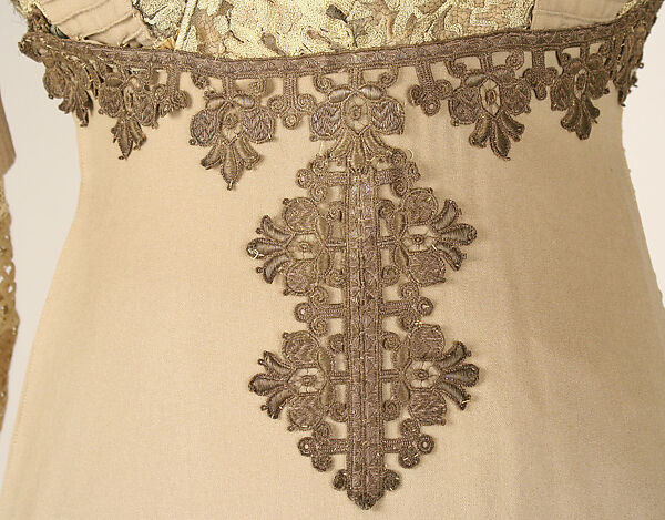 Visiting dress, Jacques Doucet (French, Paris 1853–1929 Paris), wool, cotton, silk, metallic thread, French