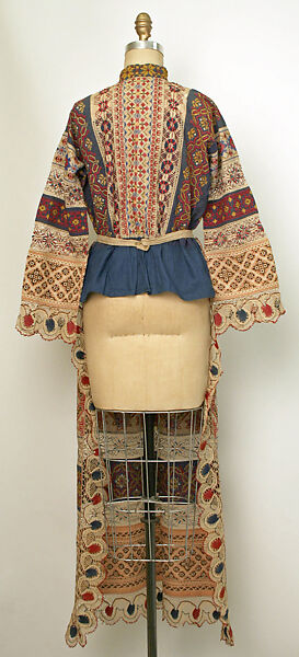 Ensemble, cotton, linen, Russian