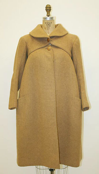 Coat, Charles James (American, born Great Britain, 1906–1978), wool, American 