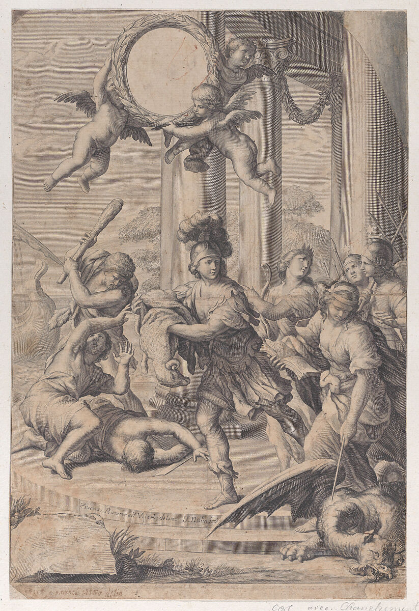 Jason carrying off the golden fleece, Jean-Baptiste Nolin (French, Paris 1657–1725 Paris), Etching and engraving; first state 