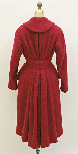 Coat, Charles James (American, born Great Britain, 1906–1978), wool, American