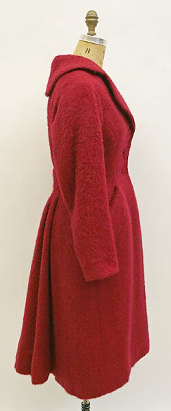 Coat, Charles James (American, born Great Britain, 1906–1978), wool, American