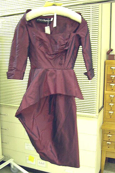 Cocktail dress, Ceil Chapman (American, born 1912), silk, synthetic fiber, American