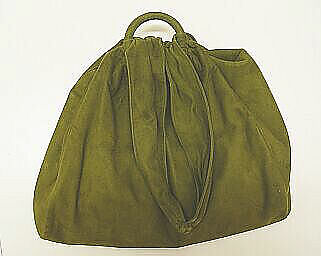 Purse, John-Frederics (American, 1929–1948), suede, synthetic fiber, American 