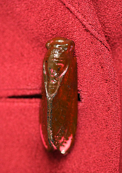 Evening jacket, Schiaparelli (French, founded 1927), rayon, plastic (cellulose nitrate, phenolic resin), French