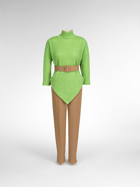 Ski ensemble, House of Balenciaga (French, founded 1937), wool, synthetic fiber, French