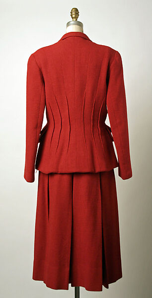 Suit, Elsa Schiaparelli (Italian, 1890–1973), wool, rayon, French