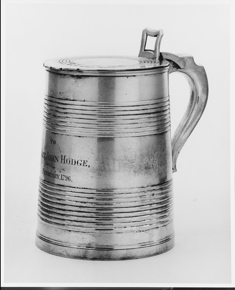 Tankard, Samuel Alexander (active ca. 1796–1814), Silver, American