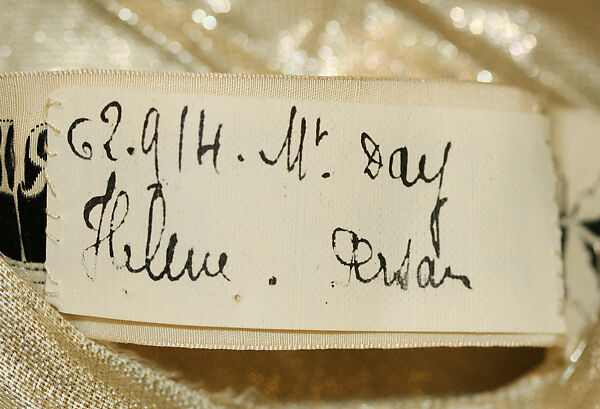 Fancy dress costume, Paul Poiret (French, Paris 1879–1944 Paris), metal, silk, cotton, French