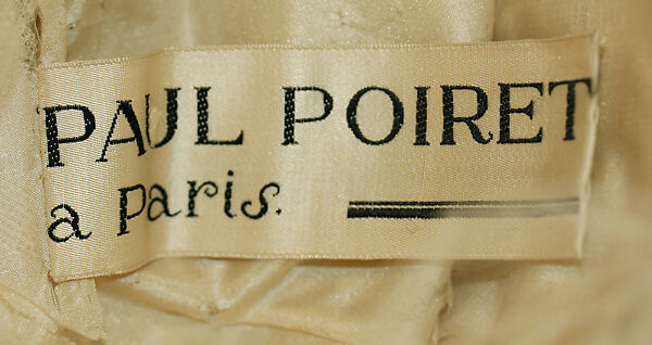 Fancy dress costume, Paul Poiret (French, Paris 1879–1944 Paris), metal, silk, cotton, French