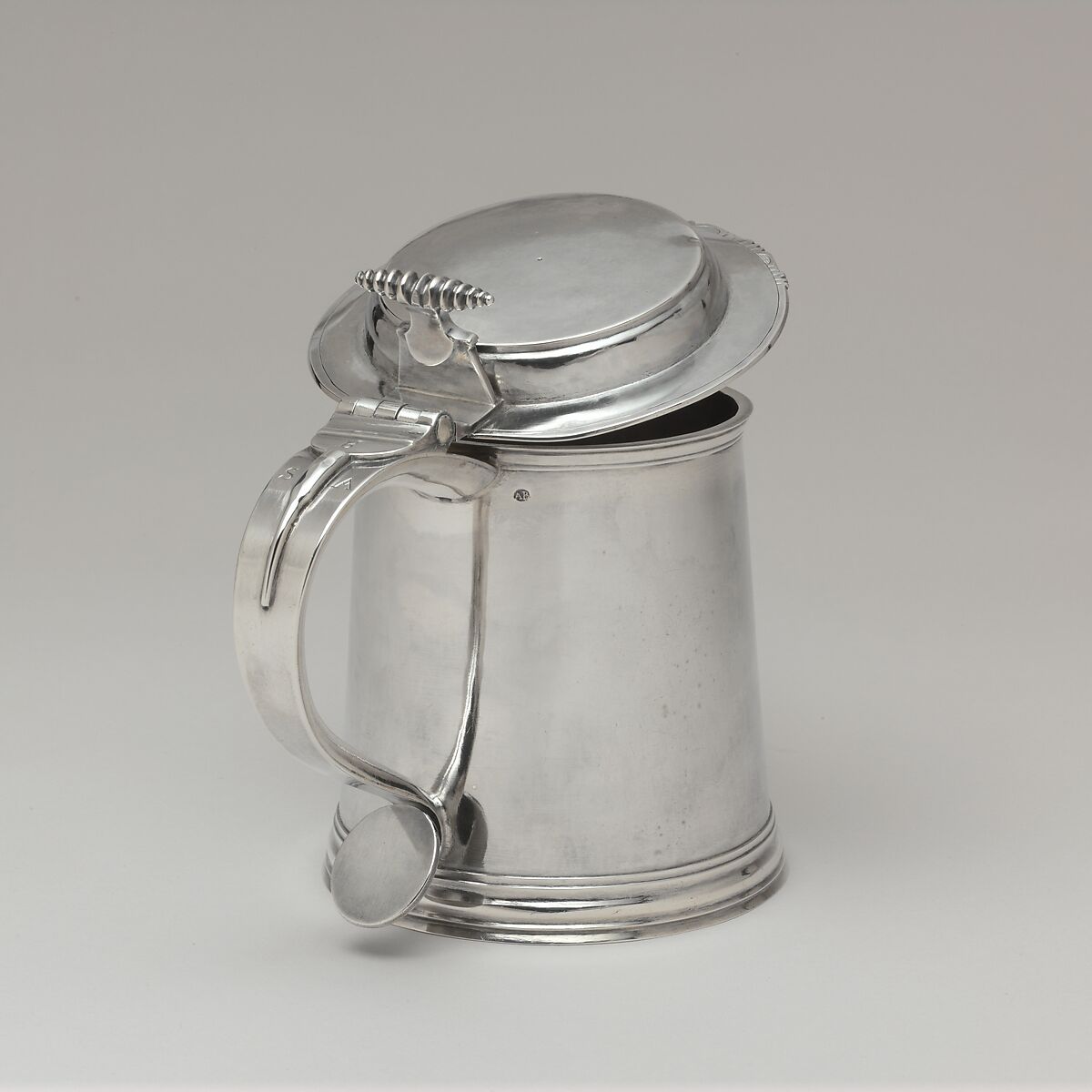 Tankard, Adrian Bancker (1703–1772), Silver, American 