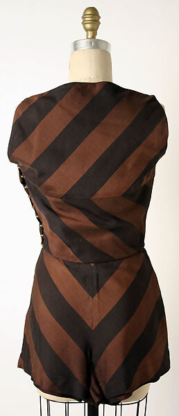 Two-piece bathing suit, Claire McCardell (American, 1905–1958), silk, American