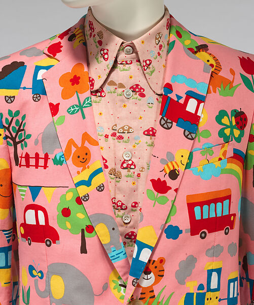 Ensemble, Walter Van Beirendonck (Belgian, born 1957), (a) cotton, (b) cotton, (c) cotton, (d, e) cotton, rubber, Belgian